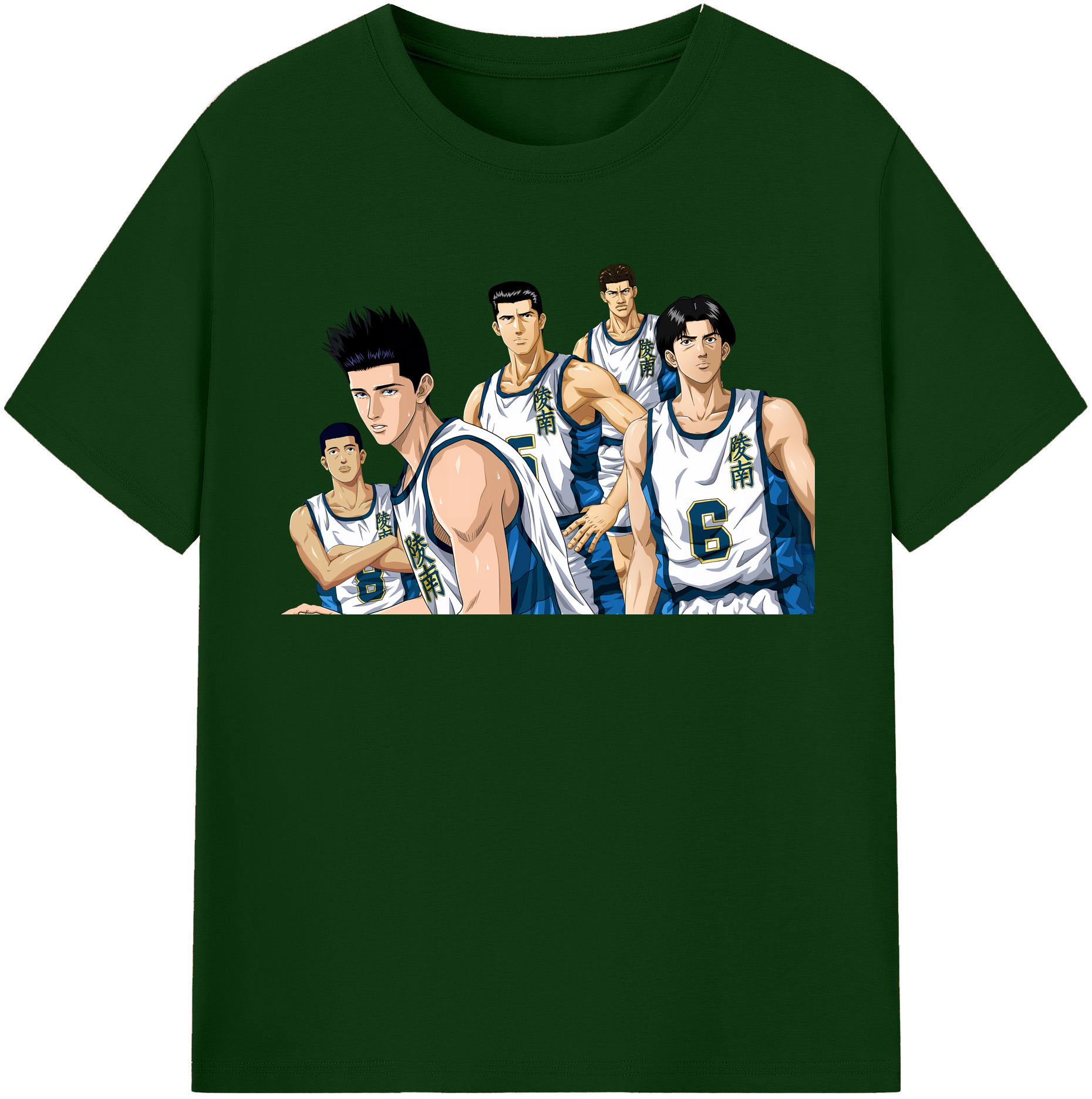 SLAM DUNK／スラムダンク 綿100％半袖Tシャツ（フロントプリント）